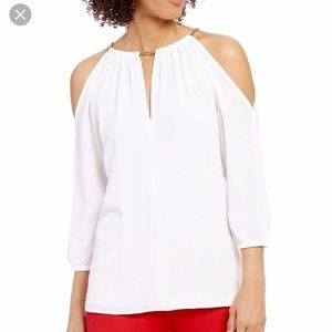 Michael Kors Cold Shoulder Blouse